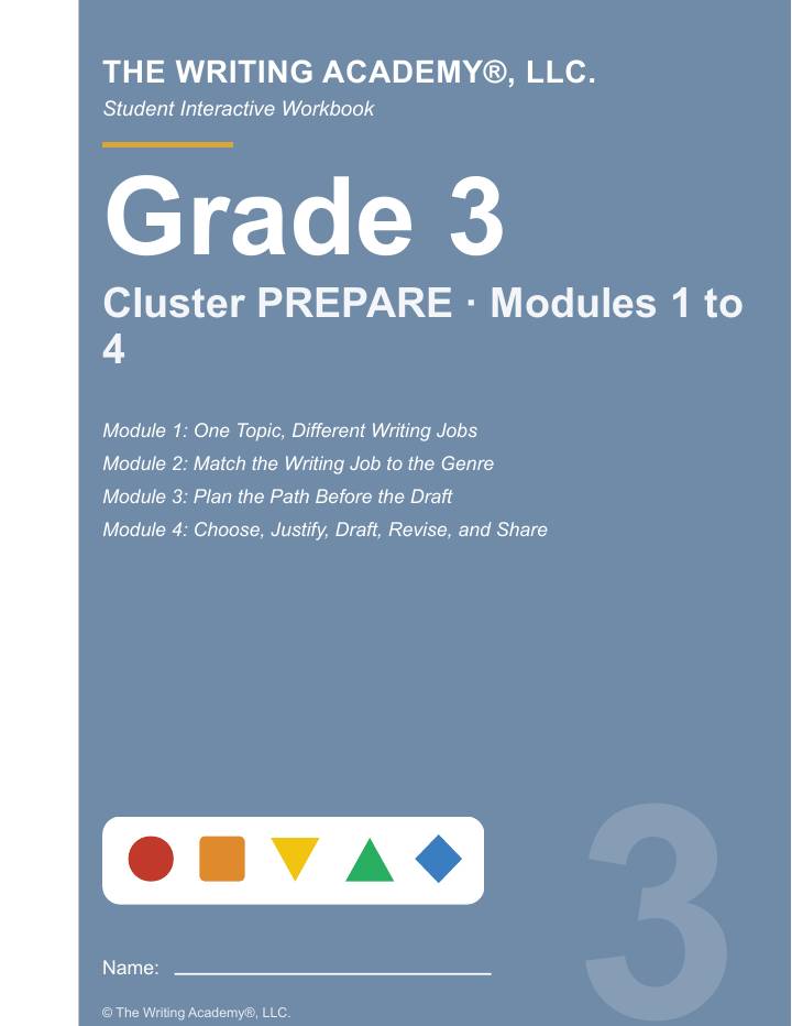 First page of the Grade 3 student interactive workbook.