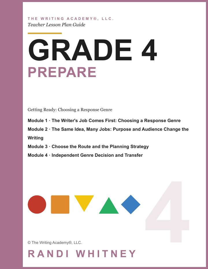 First page of Grade 4 Teacher Lesson Plans