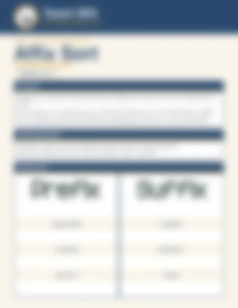Preview of inside pages from Affix Sort. Select to enlarge.