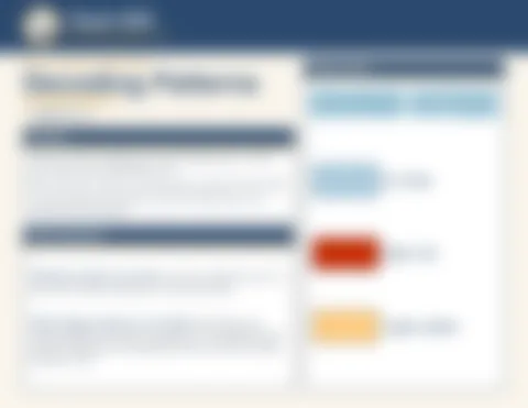 Preview of inside pages from Decoding Patterns. Select to enlarge.